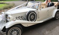 1930's 4 door long bodied Beauford open-top tourer in White 12