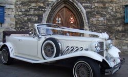 1930's style 2 door Beauford open-top convertible tourer in Ivory 4