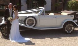 1930's style 2 door Beauford open-top convertible tourer in Ivory - Copy - Copy