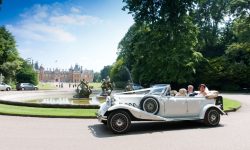 1930's style 4 door long bodied Beauford in White 1