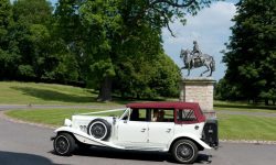 1930's style 4 door long bodied Beauford in White 2