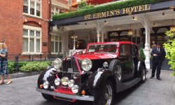 1937 Vintage Rolls Royce Phantom Continental Sports Saloon in Red over Black 2
