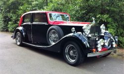 1937 Vintage Rolls Royce Phantom Continental Sports Saloon in Red over Black