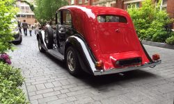 1937 Vintage Rolls Royce Phantom Continental Sports Saloon in Red over Black 3