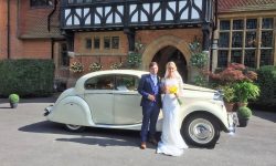 1950 MK V Jaguar in Ivory (with Bride and Groom)