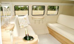 1950's VW split screen Campervan in White interior