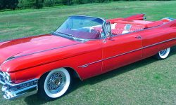 1959 Cadillac convertible in Festival Red 1