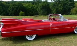 1959 Cadillac convertible in Festival Red 3