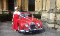 1964 Red MK II Jaguar with chrome wire-wheels 5