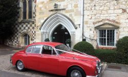 1964 Red MK II Jaguar with chrome wire-wheels 7