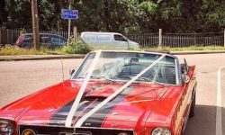 1965 Ford Mustang convertible in Red 10