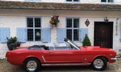 1965 Ford Mustang convertible in Red 13