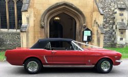 1965 Ford Mustang convertible in Red 15
