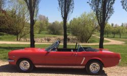 1965 Ford Mustang convertible in Red 3