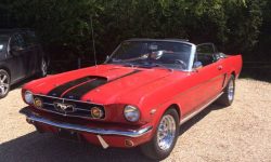 1965 Ford Mustang convertible in Red 4
