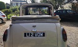 Unique London Cab Laundelet in off White (rear hood down) 2