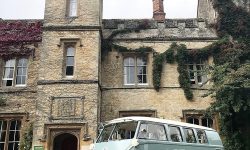 VW Campervan in White and Baby Blue 6