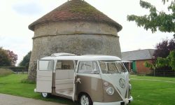 VW Campervan in White over Beige 4