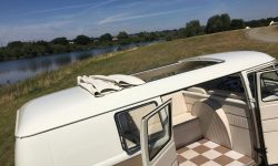 VW Campervan in White over Beige 5