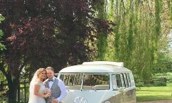 VW Campervan in White over Beige 6