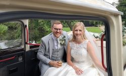 Zoe and Michaels wedding in unique London wedding Cab LouLou