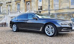 latest BMW 7 Series in Sophisto Grey with cream leather interior 3