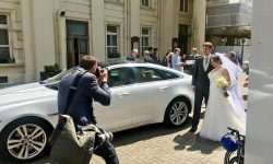 modern Jaguar XJ in White 5