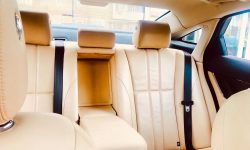 modern Jaguar XJ in White interior