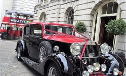 1937 Vintage Rolls Royce Phantom Continental Sports Saloon in Red over Black 6 en