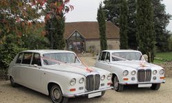 Matching Daimler Limousines in White