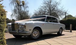 White Rolls Royce Silver Shadow 4