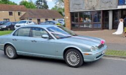 Jaguar Sov in metallic Silver with XJ WED 4