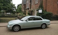 Jaguar XJ Sovereign in 'Seafrost' metallic Silver and unique 'WED' plate 3